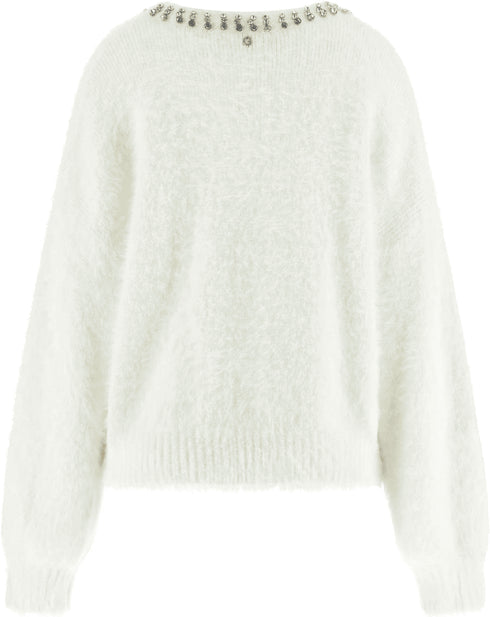 Guess Pullover Maglione girocollo con applicazioni XS  - Francavilla Moda